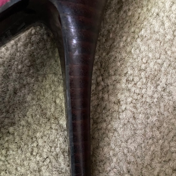 Grey, Purple and Fuschia Suede Strappy Heels, Size 8 - Picture 13 of 13